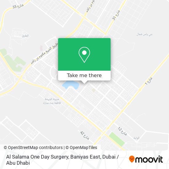 Al Salama One Day Surgery, Baniyas East map