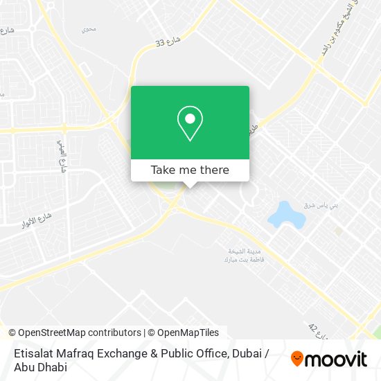 Etisalat Mafraq Exchange & Public Office map