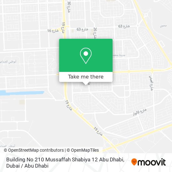 Building No 210 Mussaffah Shabiya 12 Abu Dhabi map