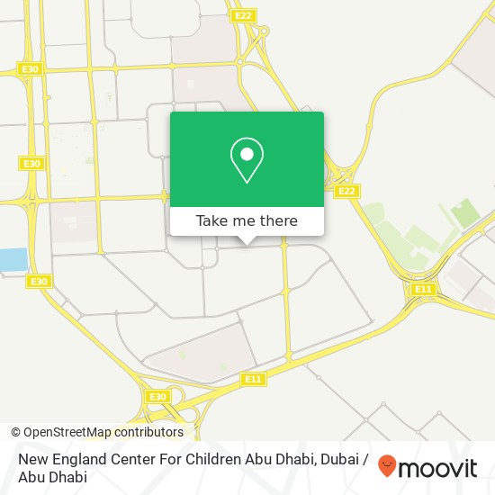 New England Center For Children Abu Dhabi map