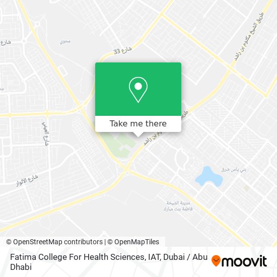 Fatima College For Health Sciences, IAT map