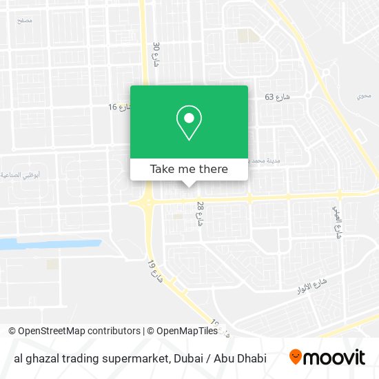 al ghazal trading supermarket map