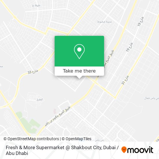 Fresh & More Supermarket @ Shakbout City map
