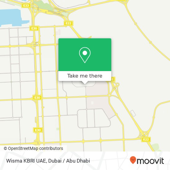 Wisma KBRI UAE map
