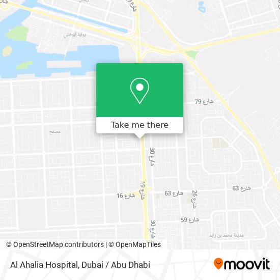 Al Ahalia Hospital map