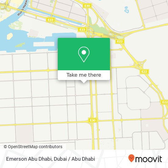 Emerson Abu Dhabi map