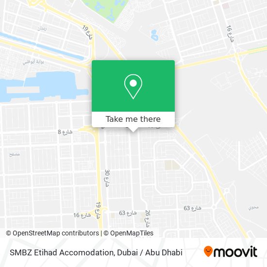 SMBZ Etihad Accomodation map