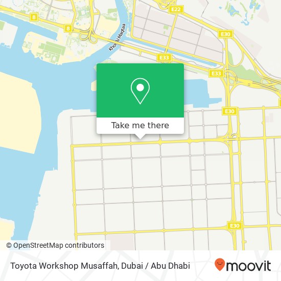 Toyota Workshop Musaffah map