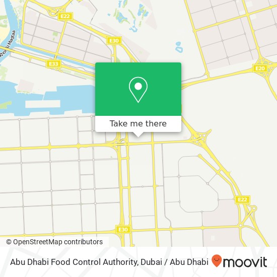 Abu Dhabi Food Control Authority map
