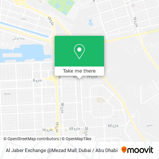 Al Jaber Exchange @Mezad Mall map