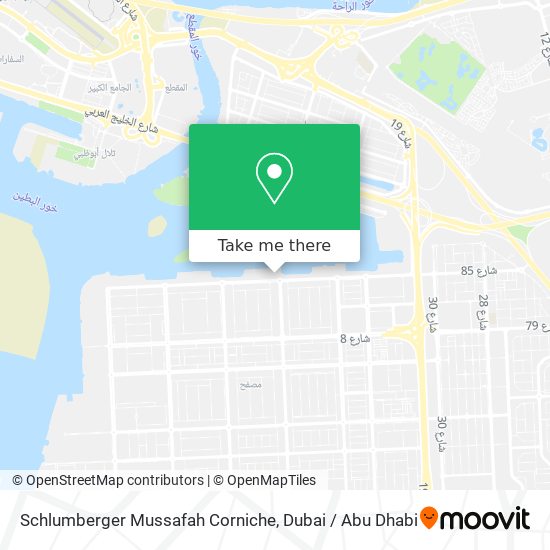 Schlumberger Mussafah Corniche map
