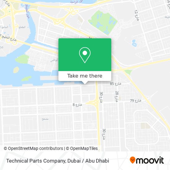 Technical Parts Company map