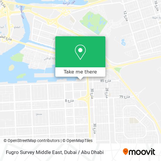 Fugro Survey Middle East map