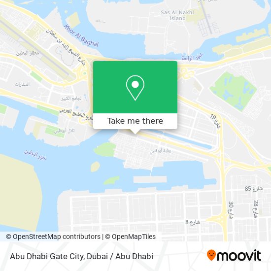 Abu Dhabi Gate City map