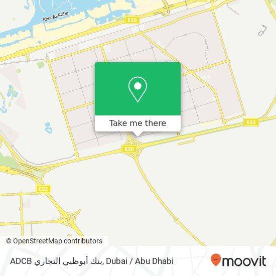 ADCB بنك أبوظبي التجاري map