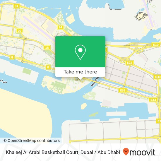 Khaleej Al Arabi Basketball Court map