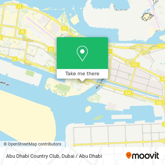 Abu Dhabi Country Club map