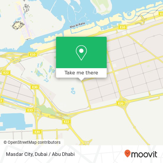 Masdar City map