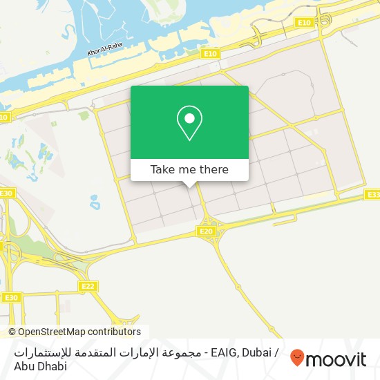 مجموعة الإمارات المتقدمة للإستثمارات - EAIG map