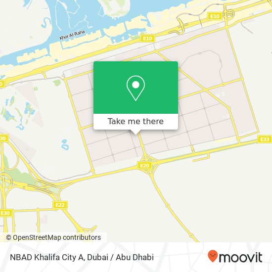 NBAD Khalifa City A map