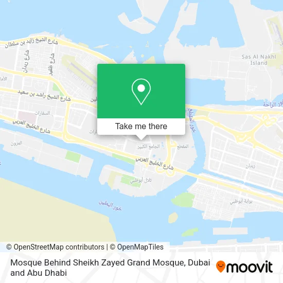 Mosque Behind Sheikh Zayed Grand Mosque map