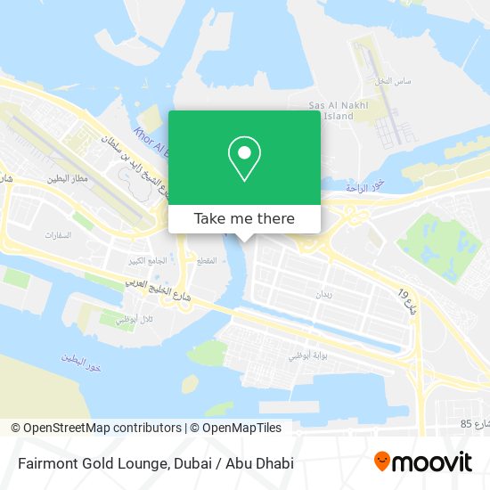 Fairmont Gold Lounge map