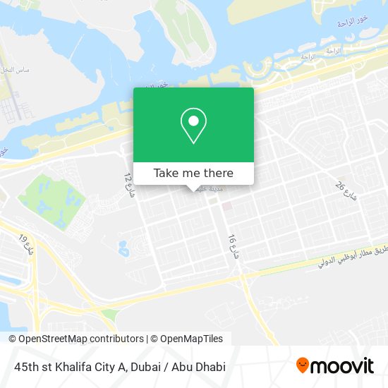 45th st Khalifa City A map