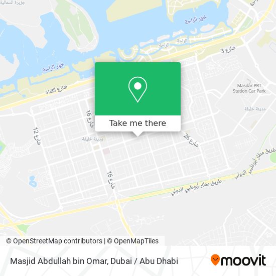 Masjid Abdullah bin Omar map