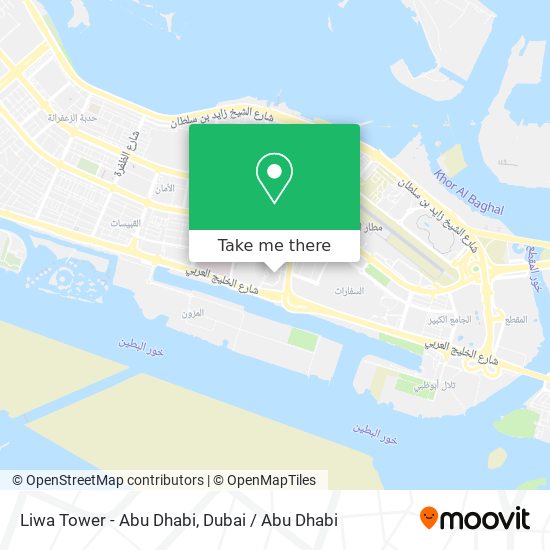 Liwa Tower - Abu Dhabi map