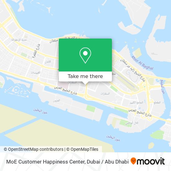 MoE Customer Happiness Center map