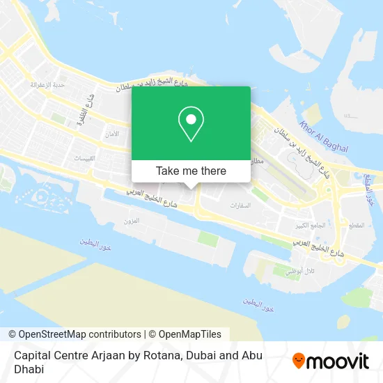 Capital Centre Arjaan by Rotana map