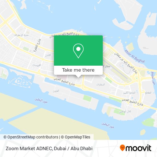 Zoom Market ADNEC map