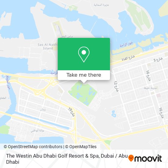The Westin Abu Dhabi Golf Resort & Spa map
