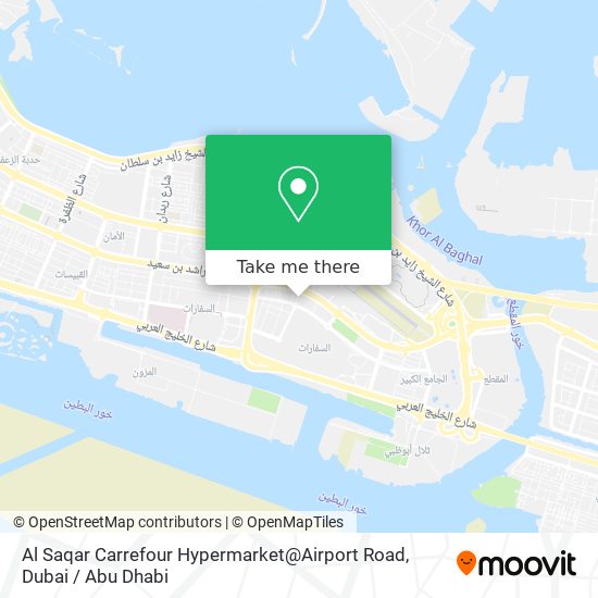 Al Saqar Carrefour Hypermarket@Airport Road map