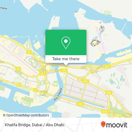 Khalifa Bridge map