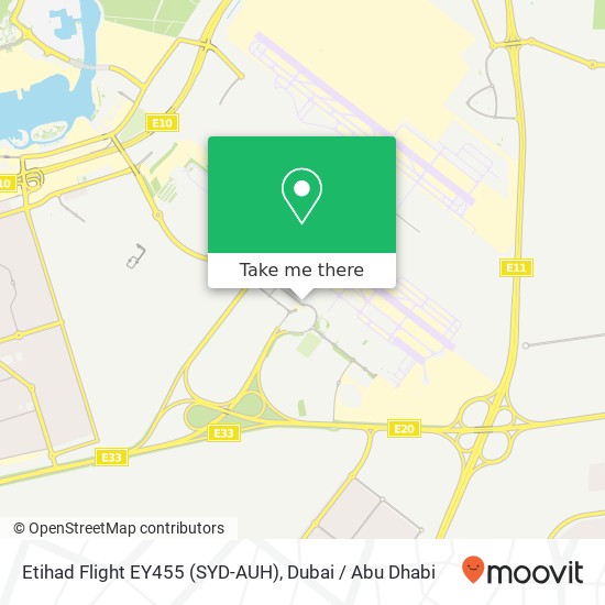 Etihad Flight EY455 (SYD-AUH) map