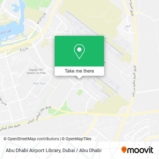 Abu Dhabi Airport Library map
