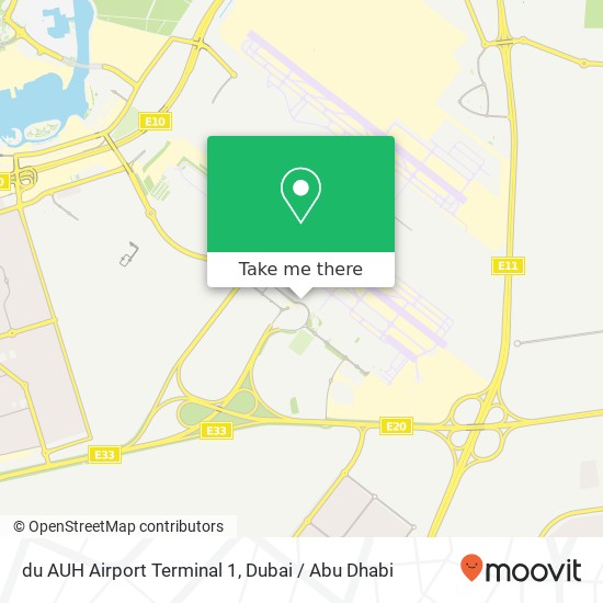du AUH Airport Terminal 1 map