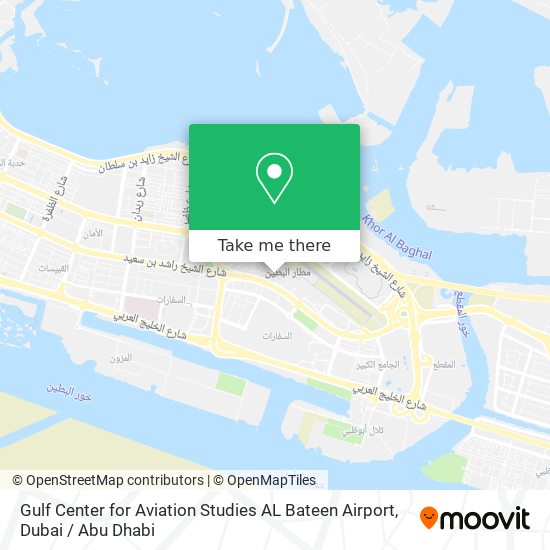 Gulf Center for Aviation Studies AL Bateen Airport map