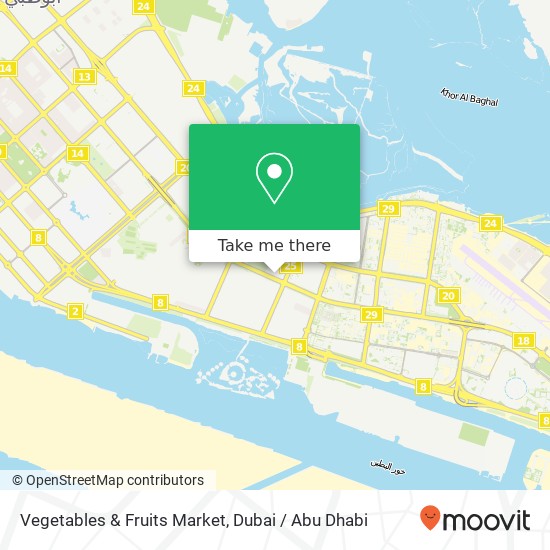 Vegetables & Fruits Market map
