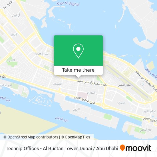 Technip Offices -  Al Bustan Tower map