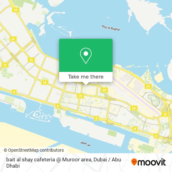 bait al shay cafeteria @ Muroor area map