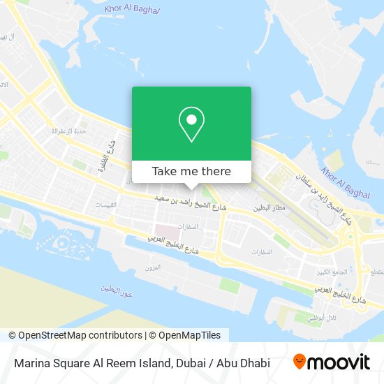Marina Square Al Reem Island map