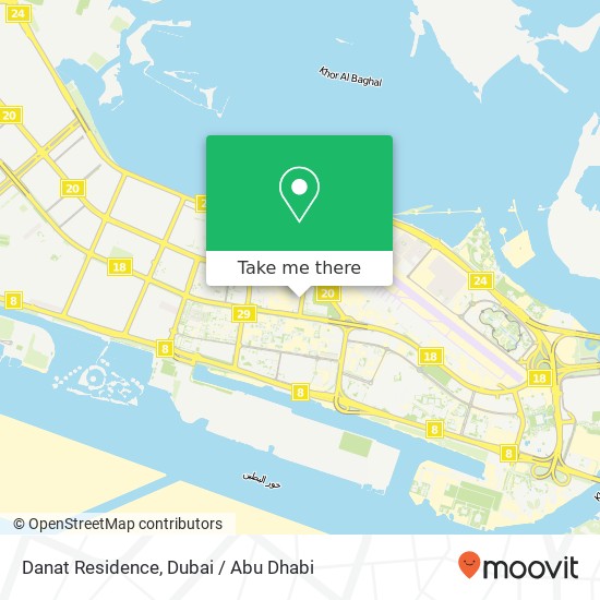 Danat Residence map