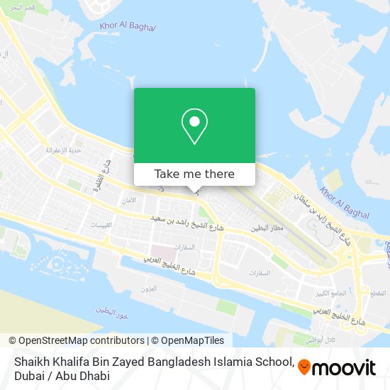 Shaikh Khalifa Bin Zayed Bangladesh Islamia School map
