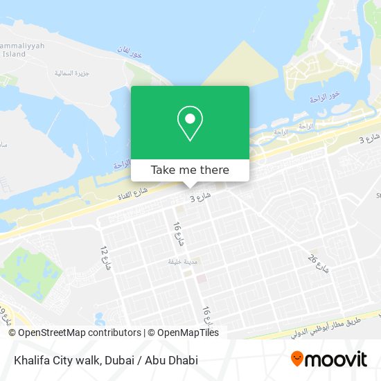 Khalifa City walk map