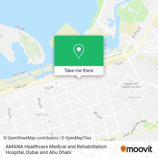 AMANA Healthcare Medical and Rehabilitation Hospital map