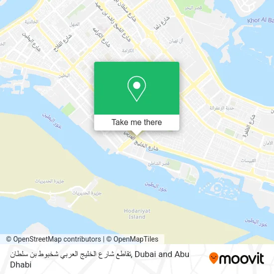 تقاطع شارع الخليج العربي شخبوط بن سلطان map