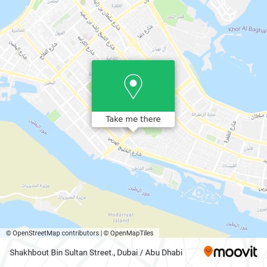 Shakhbout Bin Sultan Street. map