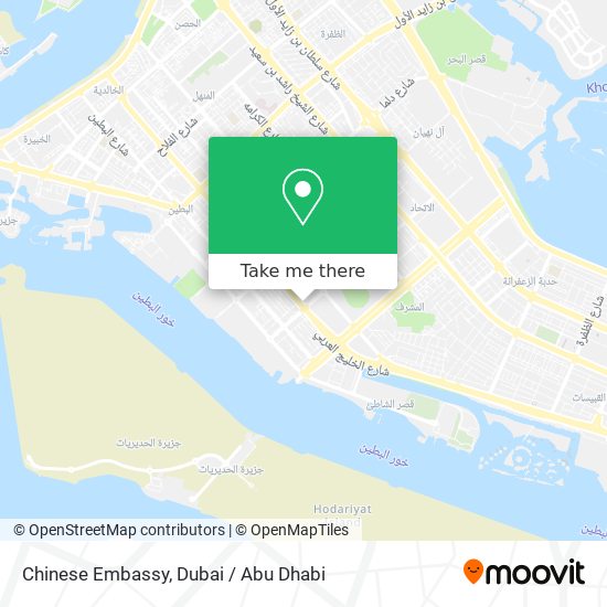 Chinese Embassy map